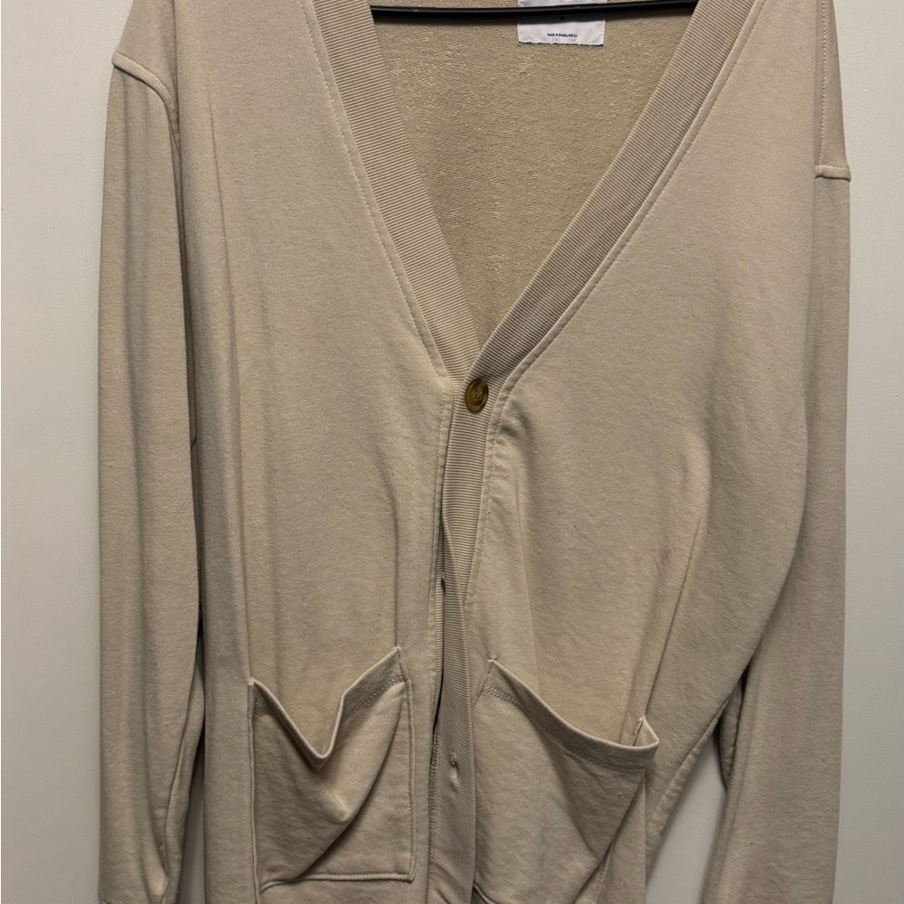 Old Navy Cream Cardigan Sweater Lightweight Knit